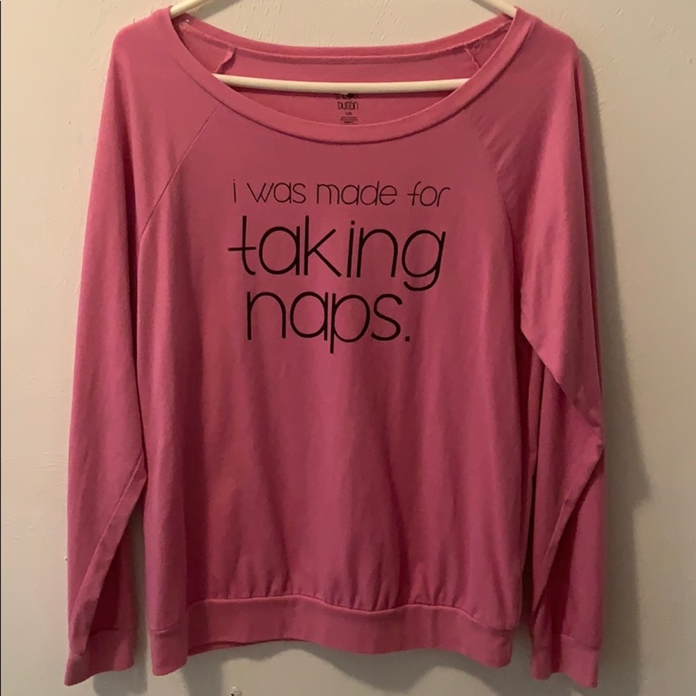 Pink crew neck